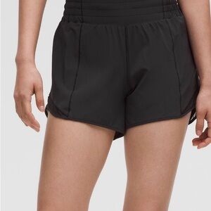 Lululemon Black Hotty Hot 4” Athletic Shorts
